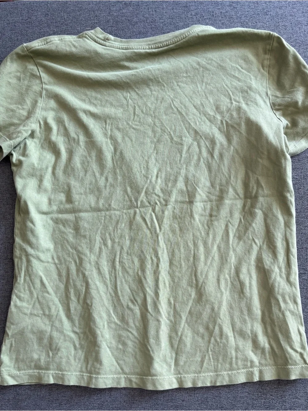 Nike Olive Green Short Sleeve Tee with Glitter Swoosh